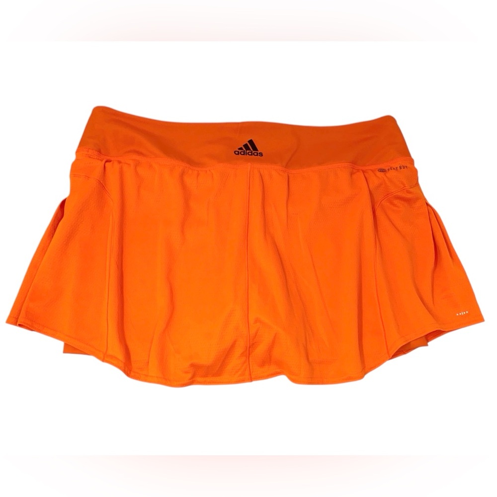 Adidas ClimaCool Tennis Match Skirt Orange Skort Athletic Shorts Women’s size XL - Picture 4 of 13
